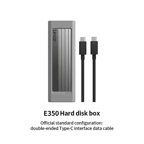 Original Lexar E350 M.2 SSD Enclosure USB 3.2 Gen 2 Type C Support NVMe/SATA M.2 SSD Mobile External