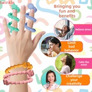 XINYUE Sensory Sticks Toy, Textured Calming Anxiety Silicone Fidgeting Sensory Toys, Relief Anxiety 