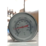 Long Analog Thermometer 200C Temperature: 0-200 C Long Stainless Steel/ 32-400 F