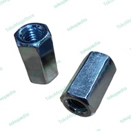 LONG NUT M10 mur M10 panjang mur baut 17 longnut 10mm panjang 3cm