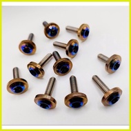 ❁ Gr5 titanium bolts bodybolt footboard plate bolt heat guard Itsalaya/burn design per pc