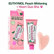 [EUTHYMOL] Peach Whitening Toothpaste 106g | Limited Edition + Heart Gua Sha