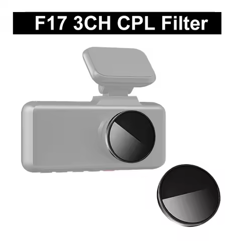 for REDTIGER Dash Cam F17 Elite / F17 3CH CPL Filter HD Lens Dust Protection Anti Glare CPL Filter