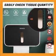 ECOCO Waterproof Wall Mount Toilet Roll Holder Shelf Toilet Paper Tray Roll Paper