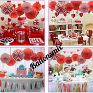 Paper fan set paper flower