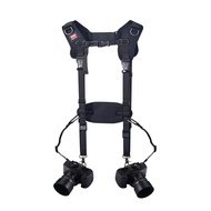 BATTER MUXIN Camera Strap Double Shoulder Camera Strap Harness Quick Release Adjustable Dual Camera 