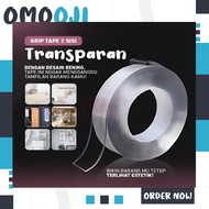 OMOOJI Double Tape Clear 5M Nano Double Tape Clear Long Nano Tape Super Nano Tape 5 Meters - Super S