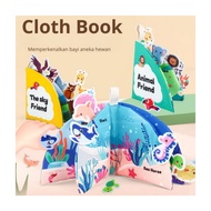 WONDER Cloth Book Animal World Baby Pillow Book aged 0-36 Months | Sensory play book | 3D pillow boo