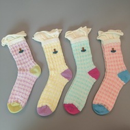 Women's Dopamine Socks - Retro Mesh Thin Sweet Cute Design