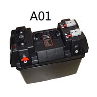 BATTERY BOX  WITH USB CHARGER & 12V SOCKET  & VOLTMETER