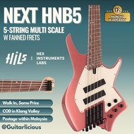 HILS NEXT HNB5-5 String Multi-Scale Bass w Fanned Frets - Metallic Rose Gold ( HILS GUITAR  )
