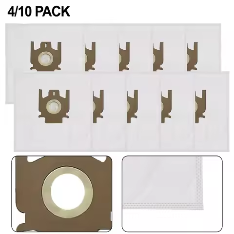 4 10 Pack Non Woven Vacuum Cleaner Bags For For Hoover Telios Plus TE70 TE30 TE21 TE75 011 High Capa