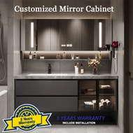 SG Sell Bathroom Cabinet Vanity Set / Free Tap and Pop Up Waste / Sink / Mirror Cabinet Set.