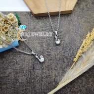 Titanium Gem Silver Swan Necklace Stainless Steel Forever / Swan Necklace