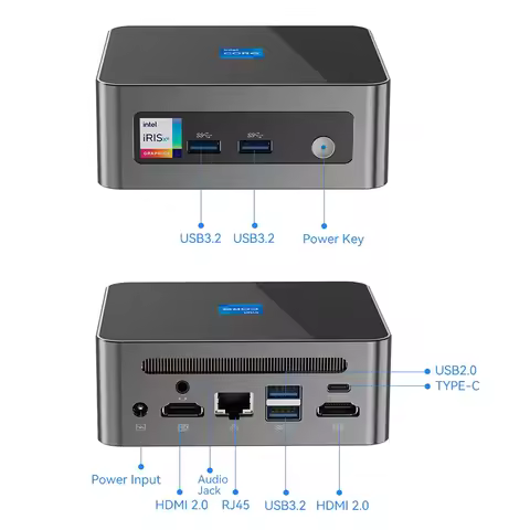 Intel i9 12900HK i7 1270H 13620H i5 12450H Pokect MINI PC WiFi6 bluetooth 2.5G LAN NVME Dual DDR4 4K