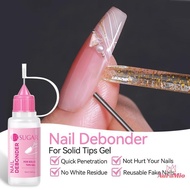 [AuraMio] 15ml Remover For Solid Tips Gel False Nail Tips Solid Adhesives Gel Remover Press On Nails