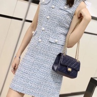 【永恆經典✨罕見顏色💙全網獨有】Chanel 2.55迷你口蓋包 海軍藍 牛皮金扣 28開