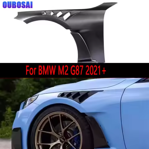 For BMW M2 G87 2021+ Carbon Fiber Fender Bumper Retrofit the Carbon fiber replacement Openings leaf