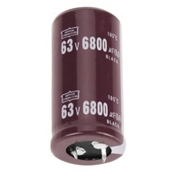 2pcs Electrolytic Capacitors, 63V 6800uF Capacitor Component Aluminum 25 × 50mm 105℃ 3U7P
