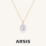 ARSIS Secret Garden Bianca Mother of Pearl Pendant Neckalce Felicity Red Agate Amazonite Sienna Tige