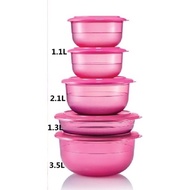 Set level pink Tupperware Malaysia