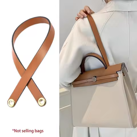 Cow Leather Bag Strap For Hermes Herbag 31 Short Shoulder Straps 110cm Modified Replacement Underarm
