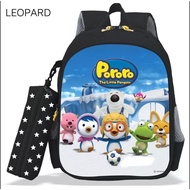 Barajua B1489 - The Newest PORORO Character Backpack For Children 2023 Elementary School Kindergarte