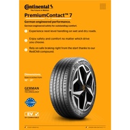 Continental Premium Contact 7 205/55R16 215/60R16 225/45R17 215/55R18 225/40R18 225/45R18 225/55R18 235/40R18 235/50R18