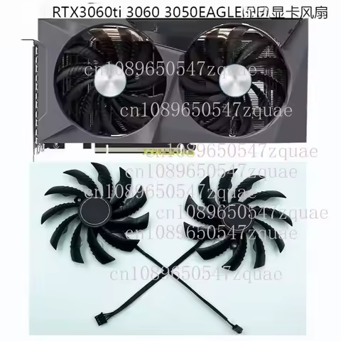 for GIGABYTE RTX 3060 Ti 3060 3050 EAGLE Falcon Graphics Card Silent Temperature Controlled Fan Repl