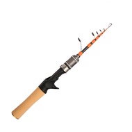 <SWEETBB>1.5m Spinner Casting telescopic carbon Fishing Rod UL Horse Mouth Rod 2-6lb