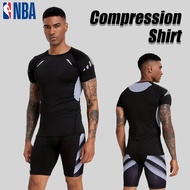 Men's Compression Shirt Quick Dry Sports Shirt Fitness Basketball T-Shirt Gym Top Compression Sando
