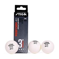 斯帝卡STIGA新材料三星乒乓球比賽用球一星球訓練球40有縫球正品