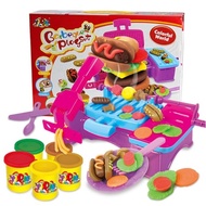 Color Clay Playdoh Toy Plasticine Ice Cream Machine Maker Toys Color Dough BBQ Double Twister Color Play Doh