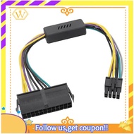 【W】24 Pin to 8 Pin ATX PSU Power Adapter Cable Replacement  8P Motherboard H61/H81/Q77/Q87/B75/A75/Q