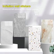 60x30cm Marble Wall Tile Paper Wall Sticker PVC Mitation Ceramic tile wallpaper Self-adhesive Waterp
