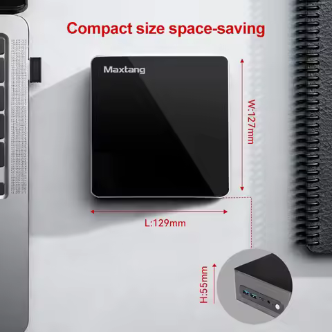 SZBOX H255 AMD Ryzen 7 H255 Mini PC DDR5 96GB USB4 Dual 2.5G LAN Dual SSD 4K Triple Display PC