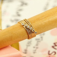 14K Zircon 14 American DIY Gold Injection 20GF Ring Gold Ring/Accessories Accessories Ring Genuine 4