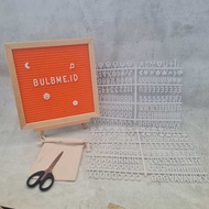 Felt letter board terracotta orange name board baby letter board babyborn