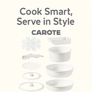 CAROTE Non-Stick Cookware Set 10pcs – Compatible with Induction & Gas Stoves, Easy Clean