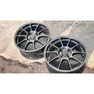 New Car Sport Rim Flow Forming Thailand WEDSSPORT TC105X 15x6.5J 4x100 4x114.3 ET40 Hyper Black - RE