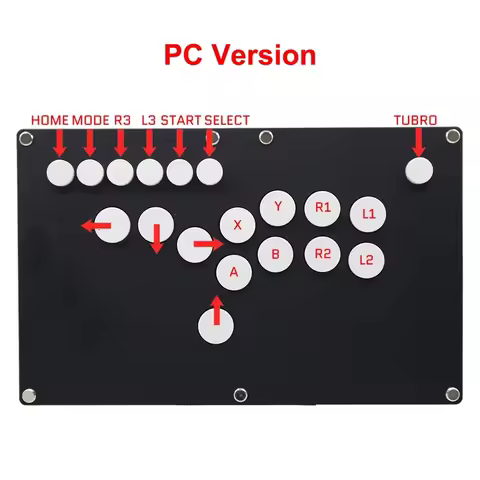 Customizable Sticker DIY All Buttons Hitbox Style Arcade Game Console Fighting Joystick Fight Stick 