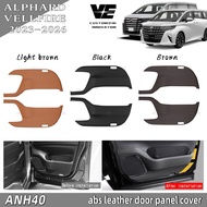dac alphard vellfire anh40 2023-2026 car oem abs leather cover anti kick protector accessories