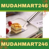 W2B7 Cake Spade Pizza Scoop Cheese Transfer Device Stainless Steel Shovel Baking Cooking Tool