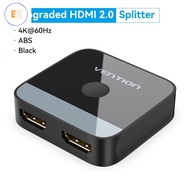 EZ Vention HDMI Splitter 4K 60Hz HDMI 2.0 Switcher 1in 2out/ 2in 1out for PS4 TV Adapter Converter