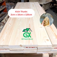 Pine Wood Panels 10cm Wide x 2cm Thick x 1m2 Long, Cheap Pre-planed Pine Wood Panels Suitable for Fu