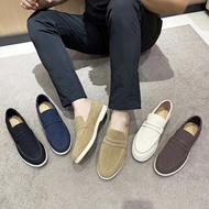 LP Loafers - Men's Frosted Suede Leather Slip-On Casual Shoes