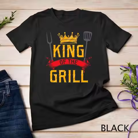 King Of The Grill Grilling Master Chef Cook Cooking BBQ Gift Unisex T shirt