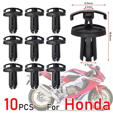10x Motorcycle Screw Push Rivets Trim Clip 90683-GAZ-003 For Honda NC 700 CB 1300 CBR 125 250 1000 R