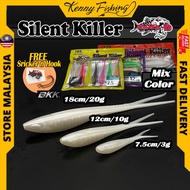 SAWA-D SILENT KILLER 18CM / 12CM / 7.5CM （ Mix colour ）SOFT BAIT UMPAN PANCING SOFT PLASTIC LURES 13