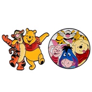 วินนี่ The Pooh animated หมุดเคลือบลายภาพยนตร์ตัวละครสุดเจ๋งเข็มกลัดกระเป๋าเป้สะพายหลังปกเสื้อตราสัญ